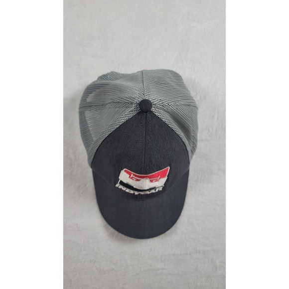 INDYCAR Gray Trucker Style Mesh Adjustable Snapback Collector Series - Picture 2 of 4